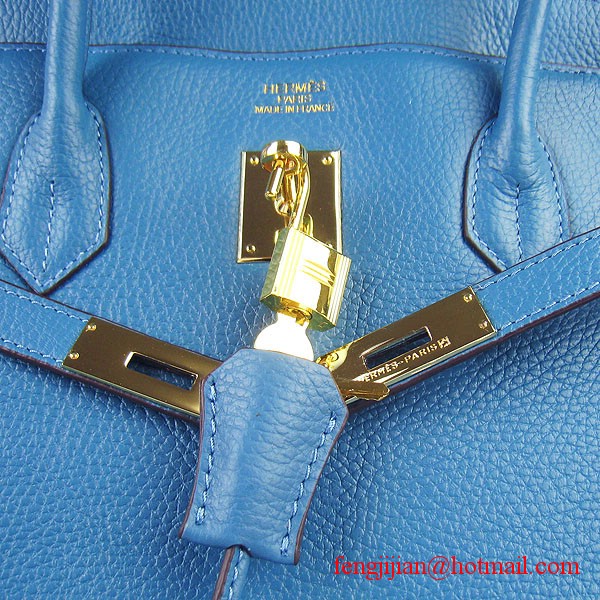 Hermes Birkin 40cm Togo Bag Blue 6099